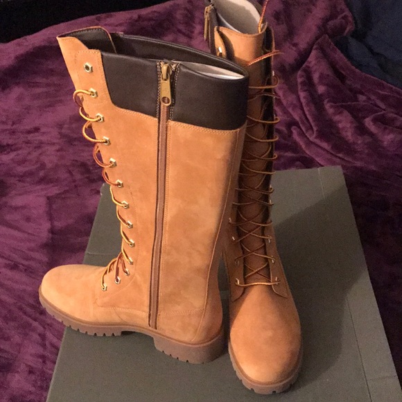 timberland women's 14 inch premium lace waterproof boots